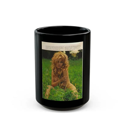 Pamela Tiffin #178 - Playboy February '69 Photo (Vintage Female Icon) Black Coffee Mug 15oz - Go Mug Yourself