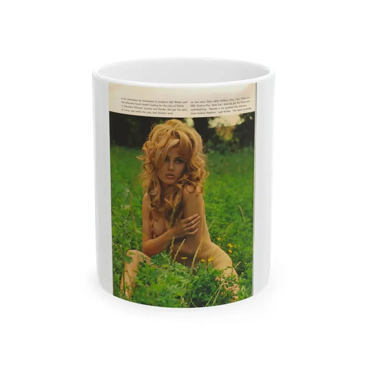 Pamela Tiffin #178 - Playboy February '69 Photo (Vintage Female Icon) White Coffee Mug 11oz - Go Mug Yourself