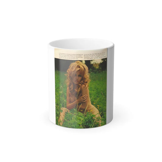 Pamela Tiffin #178 - Playboy February '69 Photo (Vintage Female Icons) Color Changing Mug 11oz-11oz-Go Mug Yourself