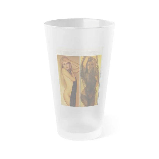 Pamela Tiffin #180 - Playboy February '69 Photo (Vintage Female Icon) Frosted Pint Glass 16oz 16oz Frosted - Go Mug Yourself