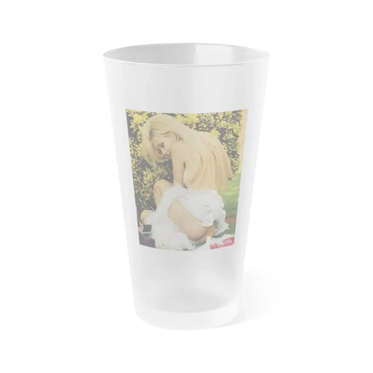 Pamela Tiffin #181 - Playboy February '69 Photo (Vintage Female Icon) Frosted Pint Glass 16oz 16oz Frosted - Go Mug Yourself