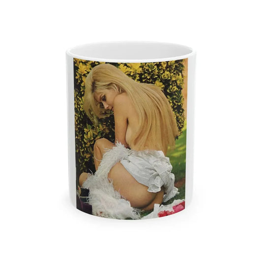 Pamela Tiffin #181 - Playboy February '69 Photo (Vintage Female Icon) White Coffee Mug 11oz - Go Mug Yourself