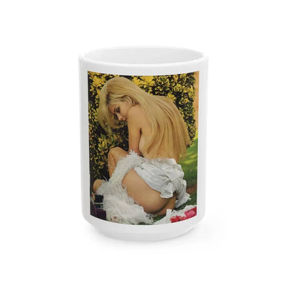 Pamela Tiffin #181 - Playboy February '69 Photo (Vintage Female Icon) White Coffee Mug 15oz - Go Mug Yourself
