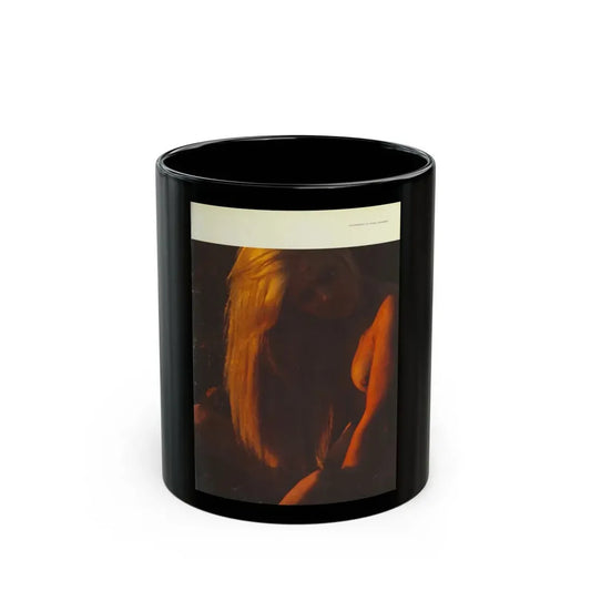 Pamela Tiffin #182 - Playboy February '69 Photo (Vintage Female Icon) Black Coffee Mug 11oz - Go Mug Yourself
