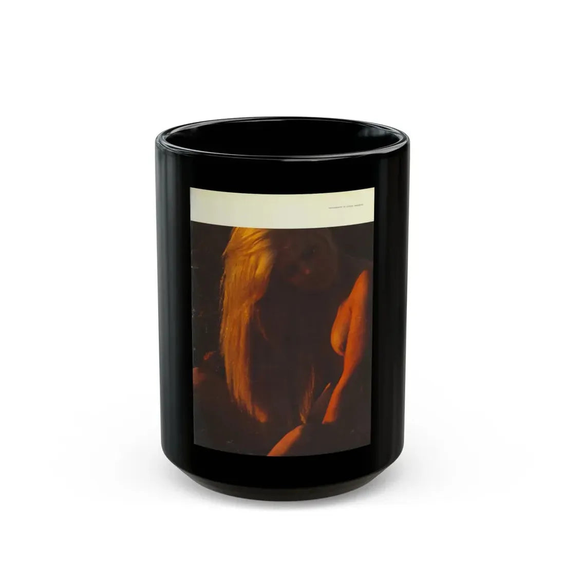 Pamela Tiffin #182 - Playboy February '69 Photo (Vintage Female Icon) Black Coffee Mug 15oz - Go Mug Yourself