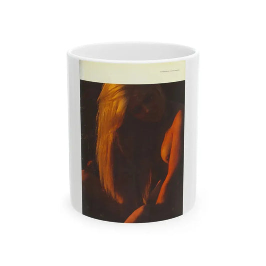 Pamela Tiffin #182 - Playboy February '69 Photo (Vintage Female Icon) White Coffee Mug 11oz - Go Mug Yourself