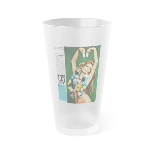 Pamela Tiffin #183 - Mag. Page (Vintage Female Icon) Frosted Pint Glass 16oz 16oz Frosted - Go Mug Yourself