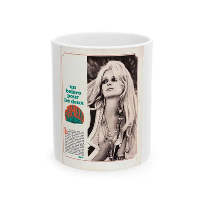 Pamela Tiffin #186 - Mag. Page (Vintage Female Icon) White Coffee Mug 11oz - Go Mug Yourself