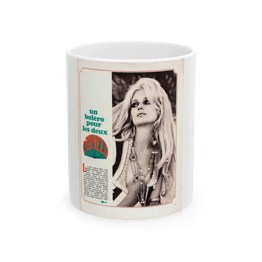 Pamela Tiffin #186 - Mag. Page (Vintage Female Icon) White Coffee Mug 11oz - Go Mug Yourself