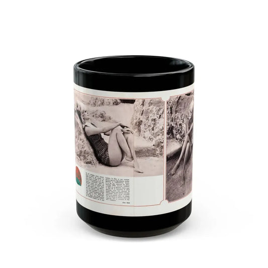 Pamela Tiffin #189 - Mag. Page (Vintage Female Icon) Black Coffee Mug 15oz - Go Mug Yourself
