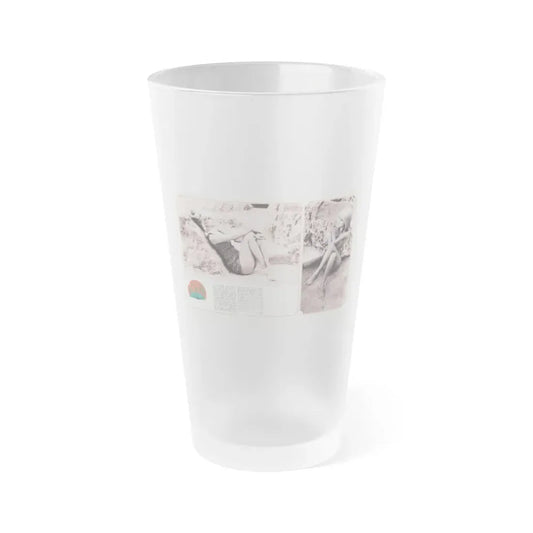 Pamela Tiffin #189 - Mag. Page (Vintage Female Icon) Frosted Pint Glass 16oz 16oz Frosted - Go Mug Yourself