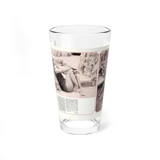 Pamela Tiffin #189 - Mag. Page (Vintage Female Icon) Pint Glass 16oz 16oz - Go Mug Yourself