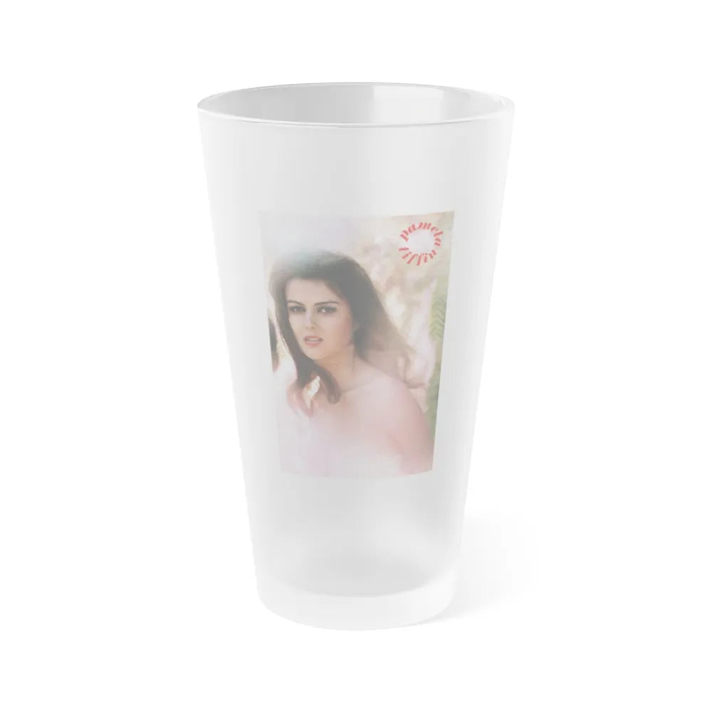 Pamela Tiffin #19 (Vintage Female Icon) Frosted Pint Glass 16oz-16oz-Frosted-Go Mug Yourself