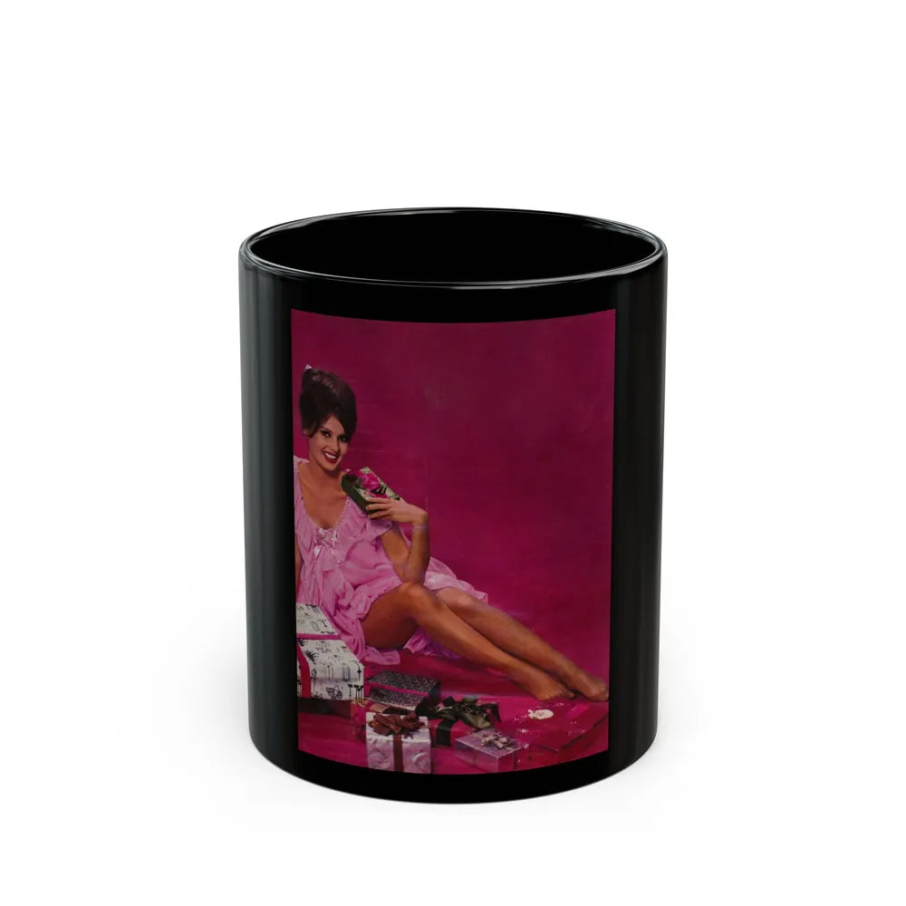 Pamela Tiffin #199 (Vintage Female Icon) Black Coffee Mug-11oz-Go Mug Yourself