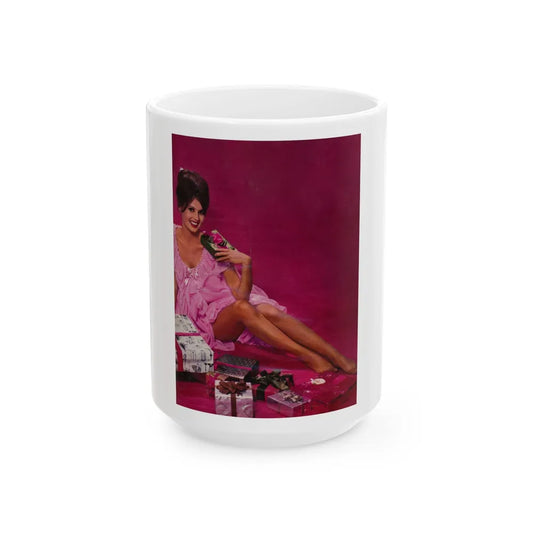 Pamela Tiffin #199 (Vintage Female Icon) White Coffee Mug-15oz-Go Mug Yourself