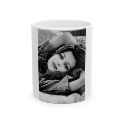 Pamela Tiffin #20 (Vintage Female Icon) White Coffee Mug-11oz-Go Mug Yourself