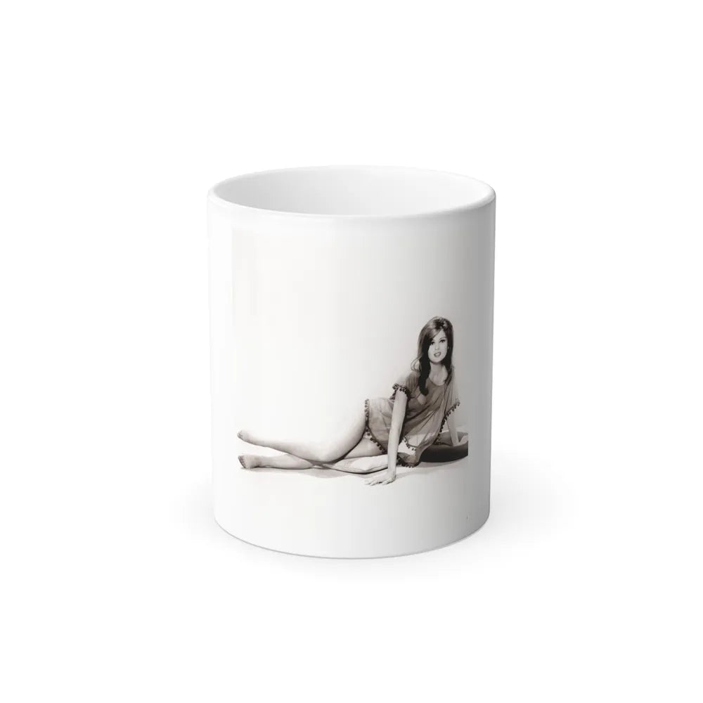 Pamela Tiffin #202 - 8x10 B&W Full Body Photo from 1964 (Vintage Female Icons) Color Changing Mug 11oz-11oz-Go Mug Yourself