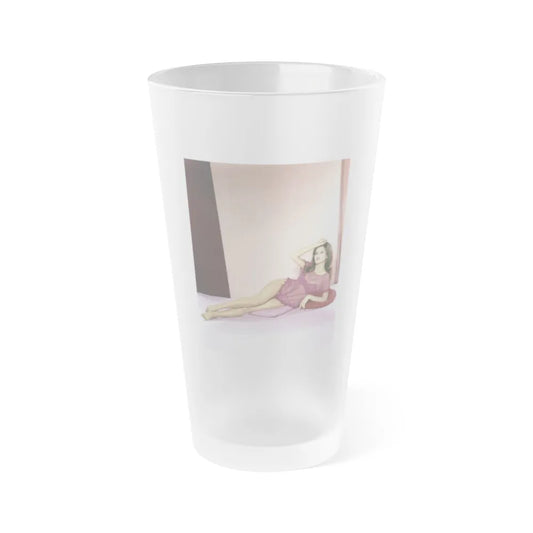 Pamela Tiffin #203 - 8x10 Color Full Body Photo from 1964 (Vintage Female Icon) Frosted Pint Glass 16oz-16oz-Frosted-Go Mug Yourself