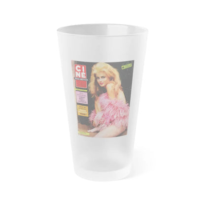 Pamela Tiffin #23 - Mag. Cover (Vintage Female Icon) Frosted Pint Glass 16oz-16oz-Frosted-Go Mug Yourself