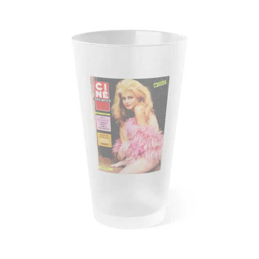 Pamela Tiffin #23 - Mag. Cover (Vintage Female Icon) Frosted Pint Glass 16oz-16oz-Frosted-Go Mug Yourself