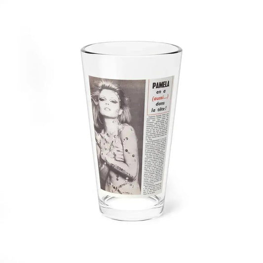 Pamela Tiffin #24 - Mag. Page (Vintage Female Icon) Pint Glass 16oz 16oz - Go Mug Yourself