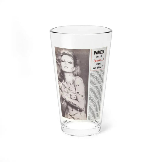 Pamela Tiffin #24 - Mag. Page (Vintage Female Icon) Pint Glass 16oz 16oz - Go Mug Yourself