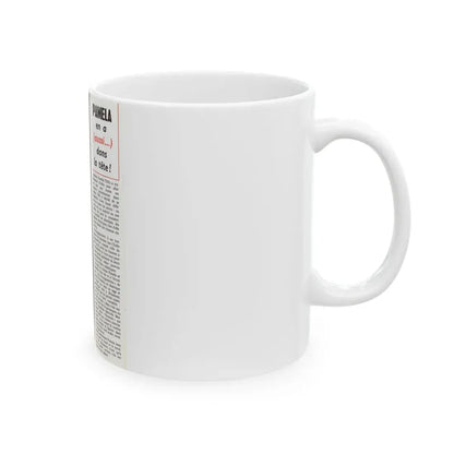 Pamela Tiffin #24 - Mag. Page (Vintage Female Icon) White Coffee Mug - Go Mug Yourself