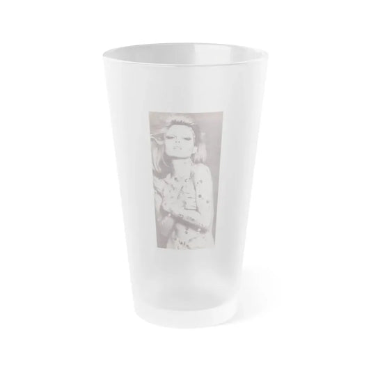 Pamela Tiffin #24 - Mag. Page1 (Vintage Female Icon) Frosted Pint Glass 16oz 16oz Frosted - Go Mug Yourself