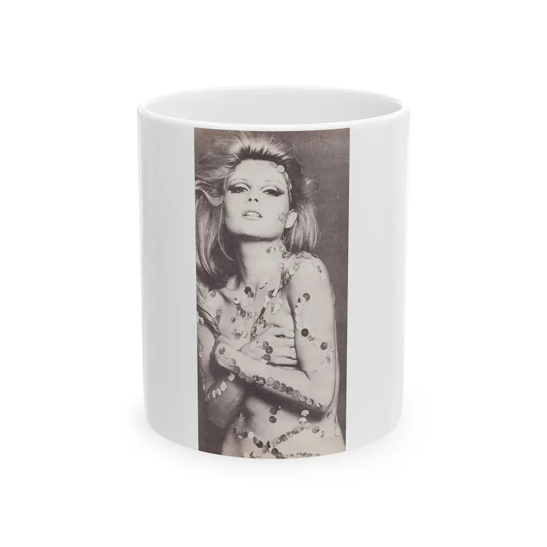 Pamela Tiffin #24 - Mag. Page1 (Vintage Female Icon) White Coffee Mug 11oz - Go Mug Yourself