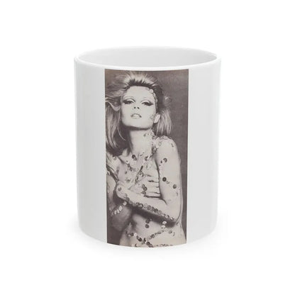 Pamela Tiffin #24 - Mag. Page1 (Vintage Female Icon) White Coffee Mug 11oz - Go Mug Yourself
