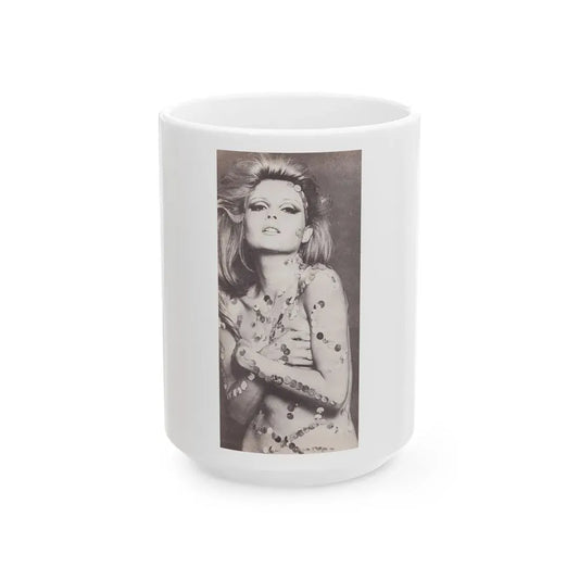Pamela Tiffin #24 - Mag. Page1 (Vintage Female Icon) White Coffee Mug 15oz - Go Mug Yourself