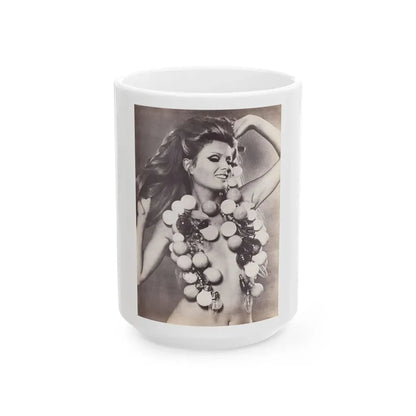 Pamela Tiffin #25 - Mag. Page (Vintage Female Icon) White Coffee Mug 15oz - Go Mug Yourself