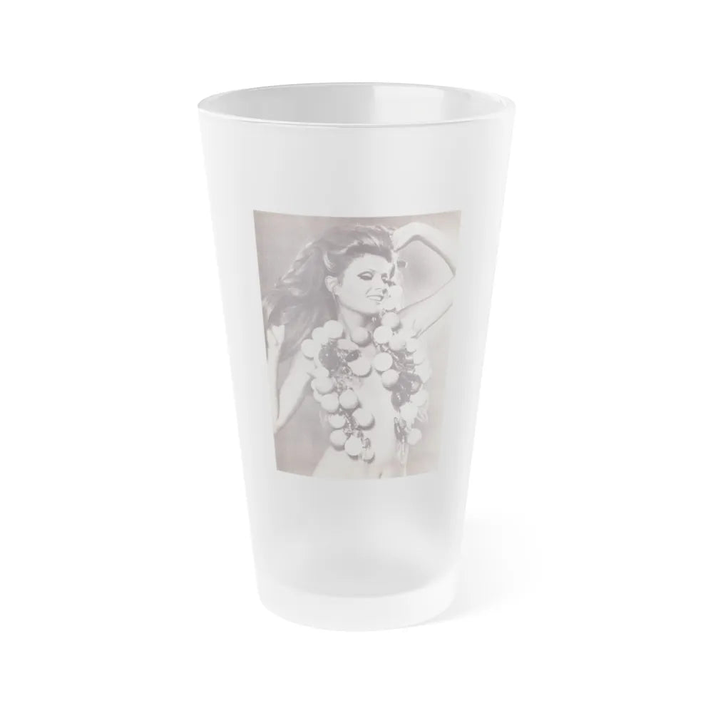 Pamela Tiffin #25 - Mag. Page (Vintage Female Icon) Frosted Pint Glass 16oz-16oz-Frosted-Go Mug Yourself