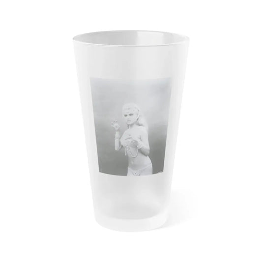 Pamela Tiffin #26 (Vintage Female Icon) Frosted Pint Glass 16oz 16oz Frosted - Go Mug Yourself