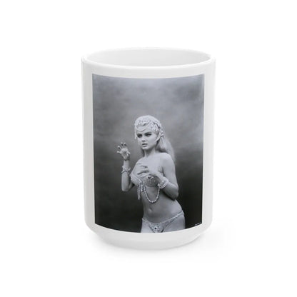 Pamela Tiffin #26 (Vintage Female Icon) White Coffee Mug-15oz-Go Mug Yourself