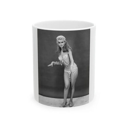 Pamela Tiffin #27 (Vintage Female Icon) White Coffee Mug-11oz-Go Mug Yourself