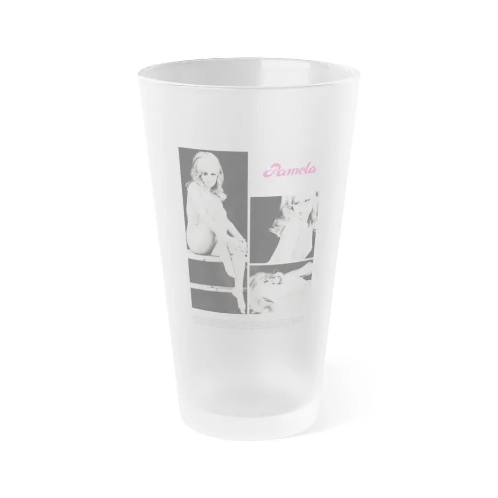 Pamela Tiffin #28 (Vintage Female Icon) Frosted Pint Glass 16oz-16oz-Frosted-Go Mug Yourself