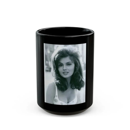 Pamela Tiffin #30 (Vintage Female Icon) Black Coffee Mug 15oz - Go Mug Yourself