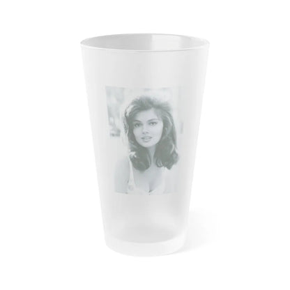 Pamela Tiffin #30 (Vintage Female Icon) Frosted Pint Glass 16oz-16oz-Frosted-Go Mug Yourself