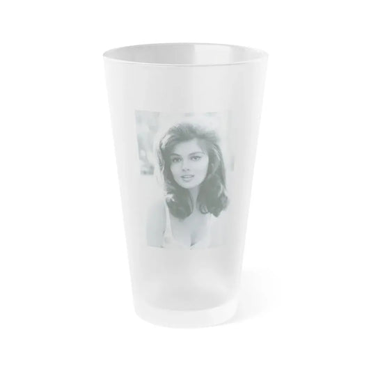 Pamela Tiffin #30 (Vintage Female Icon) Frosted Pint Glass 16oz 16oz Frosted - Go Mug Yourself