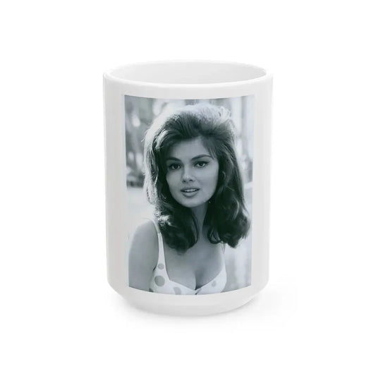 Pamela Tiffin #30 (Vintage Female Icon) White Coffee Mug 15oz - Go Mug Yourself