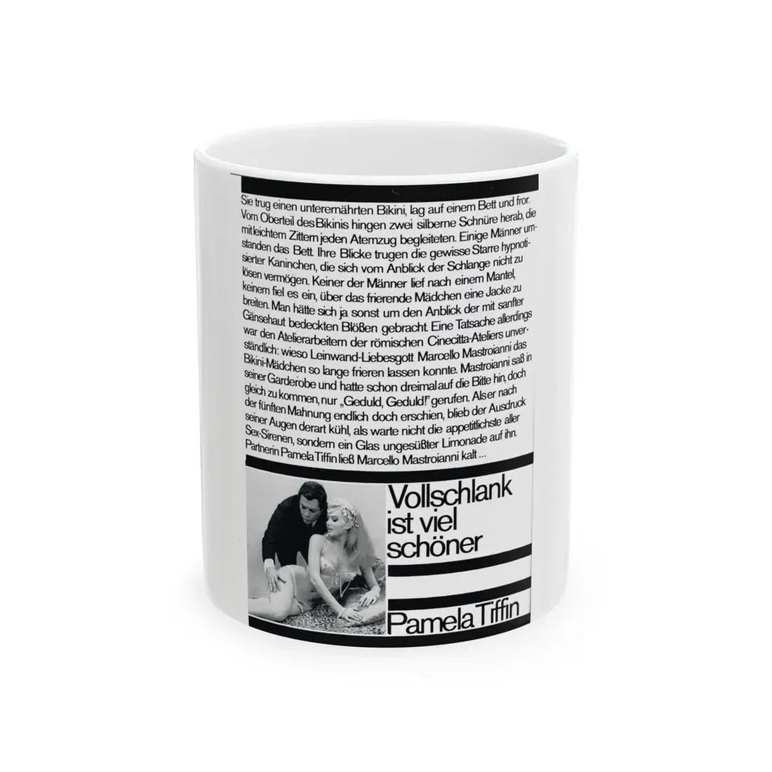 Pamela Tiffin #33 - Mag. Page (Vintage Female Icon) White Coffee Mug 11oz - Go Mug Yourself