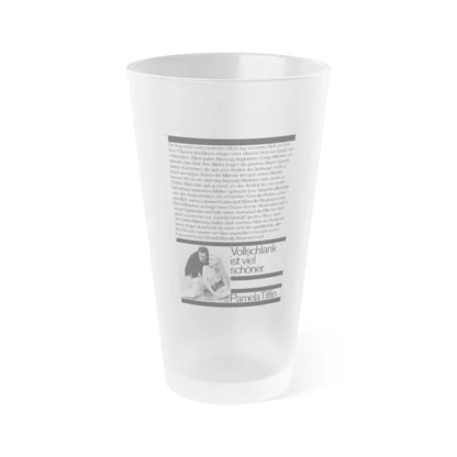 Pamela Tiffin #33 - Mag. Page (Vintage Female Icon) Frosted Pint Glass 16oz-16oz-Frosted-Go Mug Yourself