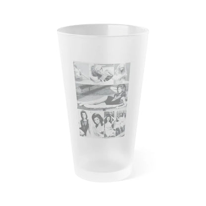 Pamela Tiffin #34 (Vintage Female Icon) Frosted Pint Glass 16oz-16oz-Frosted-Go Mug Yourself