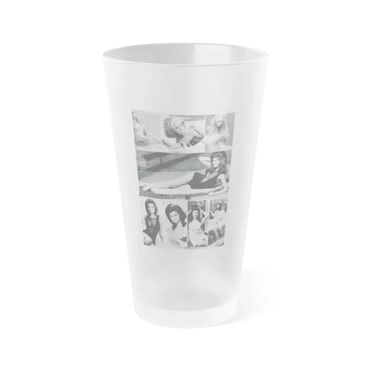 Pamela Tiffin #34 (Vintage Female Icon) Frosted Pint Glass 16oz 16oz Frosted - Go Mug Yourself