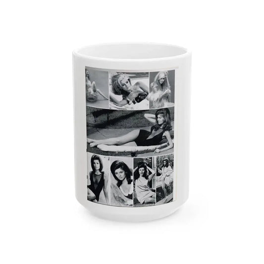 Pamela Tiffin #34 (Vintage Female Icon) White Coffee Mug 15oz - Go Mug Yourself