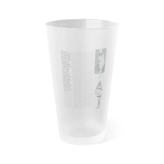Pamela Tiffin #35 - Mag. Page (Vintage Female Icon) Frosted Pint Glass 16oz 16oz Frosted - Go Mug Yourself