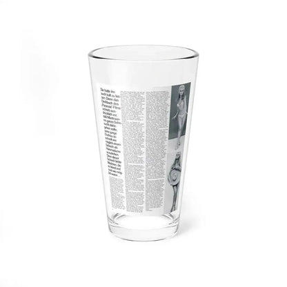 Pamela Tiffin #35 - Mag. Page (Vintage Female Icon) Pint Glass 16oz 16oz - Go Mug Yourself