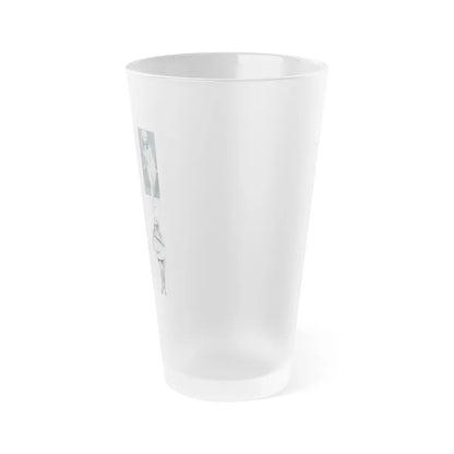 Pamela Tiffin #35 - Mag. Page (Vintage Female Icon) Frosted Pint Glass 16oz-Go Mug Yourself