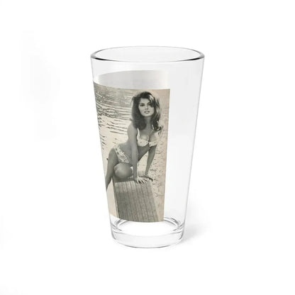 Pamela Tiffin #36 - 2 Mag. Pages (Vintage Female Icon) Pint Glass 16oz - Go Mug Yourself
